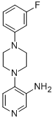 3-Pyridinamine, 4-(4-(3-fluorophenyl)-1-piperazinyl)- Struktur