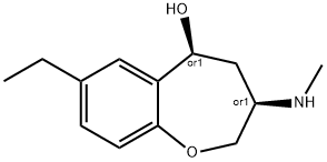 1-Benzoxepin-5-ol,7-ethyl-2,3,4,5-tetrahydro-3-(methylamino)-,cis-(9CI) Struktur