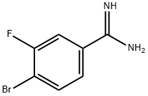 4-BROMO-3-FLUORO-BENZAMIDINE Struktur