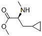 Cyclopropanepropanoic acid, alpha-(methylamino)-, methyl ester, (alphaS)- (9CI) Struktur