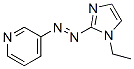 Pyridine, 3-[(1-ethyl-1H-imidazol-2-yl)azo]- (9CI) Struktur