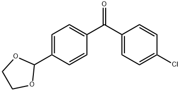 4-CHLORO-4'-(1,3-DIOXOLAN-2-YL)BENZOPHENONE Struktur