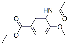 Benzoic acid,3-(acetylamino)-4-ethoxy-, ethyl ester Struktur