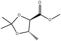 Methyl (4R,5S)-2,2,5-trimethyl-1,3-dioxolane-4-carboxylate Struktur