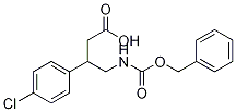 4-{[(Benzyloxy)carbonyl]amino}-3-(4-chlorophenyl)-butanoic acid Struktur