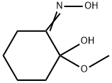 Cyclohexanone, 2-hydroxy-2-methoxy-, oxime (9CI) Struktur