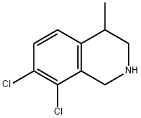 Isoquinoline, 7,8-dichloro-1,2,3,4-tetrahydro-4-methyl- (9CI) Struktur