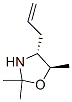 Oxazolidine, 2,2,5-trimethyl-4-(2-propenyl)-, (4R-trans)- (9CI) Struktur