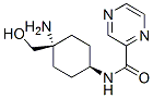 Pyrazinecarboxamide, N-[cis-4-amino-4-(hydroxymethyl)cyclohexyl]- (9CI) Struktur