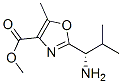 4-Oxazolecarboxylicacid,2-[(1S)-1-amino-2-methylpropyl]-5-methyl-,methylester(9CI) Struktur