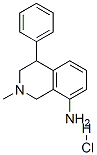 2-Methyl-4-phenyl-1,2,3,4-tetrahydro-8-isoquinolinamine hydrochloride Struktur