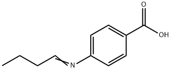 Benzoic acid, 4-(butylideneamino)- (9CI) Struktur