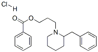 3-(2-benzyl-1-piperidyl)propyl benzoate hydrochloride Struktur