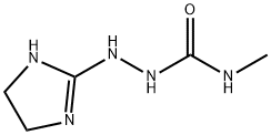 Hydrazinecarboxamide,  2-(4,5-dihydro-1H-imidazol-2-yl)-N-methyl- Struktur