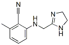 Benzonitrile, 2-[[(4,5-dihydro-1H-imidazol-2-yl)methyl]amino]-6-methyl- (9CI) Struktur