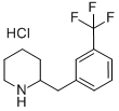 2-(3-TRIFLUOROMETHYL-BENZYL)-PIPERIDINE HYDROCHLORIDE Struktur