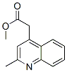 4-Quinolineaceticacid,2-methyl-,methylester(9CI) Struktur