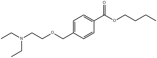 BENZOIC ACID, p-((2-DIETHYLAMINOETHOXY)METHYL)-, BUTYL ESTER Struktur