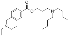 BENZOIC ACID, p-(DIETHYLAMINOMETHYL)-, 3-(DIBUTYLAMINO)PROPYL ESTER Struktur