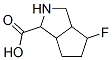 Cyclopenta[c]pyrrole-1-carboxylic acid, 4-fluorooctahydro- (9CI) Struktur