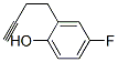 Phenol, 2-(3-butynyl)-4-fluoro- (9CI) Struktur