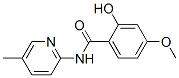 Benzamide, 2-hydroxy-4-methoxy-N-(5-methyl-2-pyridinyl)- (9CI) Struktur