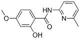 Benzamide, 2-hydroxy-4-methoxy-N-(6-methyl-2-pyridinyl)- (9CI) Struktur