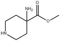 4-Piperidinecarboxylicacid,4-amino-,methylester(9CI) Struktur