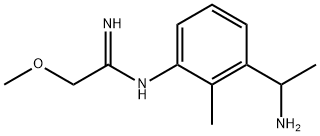 Ethanimidamide, N-[3-(1-aminoethyl)-2-methylphenyl]-2-methoxy- (9CI) Struktur