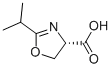 4-Oxazolecarboxylicacid,4,5-dihydro-2-(1-methylethyl)-,(4S)-(9CI) Struktur