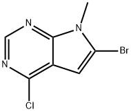 6-BroMo-4-chloro-7-Methyl-7H-pyrrolo[2,3-d]pyriMidine Struktur