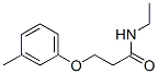 Propanamide, N-ethyl-3-(3-methylphenoxy)- (9CI) Struktur