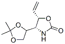 2-Oxazolidinone,4-[(4S)-2,2-dimethyl-1,3-dioxolan-4-yl]-5-ethenyl-,(4S,5S)-(9CI) Struktur