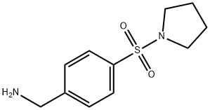 1-[4-(pyrrolidin-1-ylsulfonyl)phenyl]methanamine Struktur