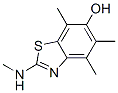 6-Benzothiazolol,  4,5,7-trimethyl-2-(methylamino)- Struktur