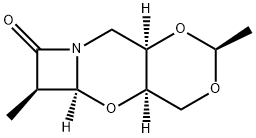 7H-Azeto[2,1-b]-1,3-dioxino[4,5-e][1,3]oxazin-7-one,hexahydro-2,6-dimethyl-,(2S,4aR,5aS,6R,9aR)-(9CI) Struktur