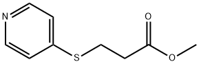 Propanoic acid, 3-(4-pyridinylthio)-, methyl ester (9CI) Struktur