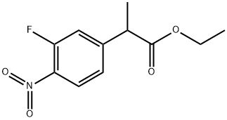 ETHYL 2-(3-FLUORO-4-NITROPHENYL)PROPIONATE Struktur