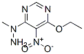 Pyrimidine, 4-ethoxy-6-(1-methylhydrazino)-5-nitro- (9CI) Struktur