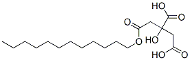 dodecyl dihydrogen 2-hydroxypropane-1,2,3-tricarboxylate Struktur