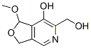 Furo[3,4-c]pyridine-6-methanol, 1,3-dihydro-7-hydroxy-1-methoxy- (9CI) Struktur