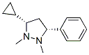 Pyrazolidine, 3-cyclopropyl-1,2-dimethyl-5-phenyl-, cis- (9CI) Struktur