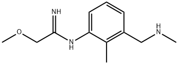 Ethanimidamide, 2-methoxy-N-[2-methyl-3-[(methylamino)methyl]phenyl]- (9CI) Struktur