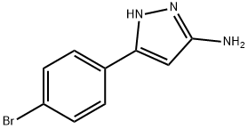 5-(4-BROMOPHENYL)-2H-PYRAZOL-3-YLAMINE Struktur