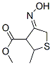 3-Thiophenecarboxylicacid,tetrahydro-4-(hydroxyimino)-2-methyl-,methyl Struktur