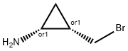 Cyclopropanamine, 2-(bromomethyl)-, cis- (9CI) Struktur