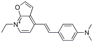 Furo[2,3-b]pyridinium,  4-[2-[4-(dimethylamino)phenyl]ethenyl]-7-ethyl- Struktur