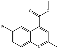 6-BROMO-2-METHYL-QUINOLINE-4-CARBOXYLIC ACID METHYL ESTER Struktur