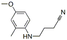 Butanenitrile, 4-[(4-methoxy-2-methylphenyl)amino]- (9CI) Struktur