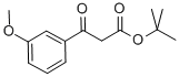 BETA-OXO-3-METHOXY-BENZENEPROPANOIC ACID 1,1-DIMETHYLETHYL ESTER Struktur